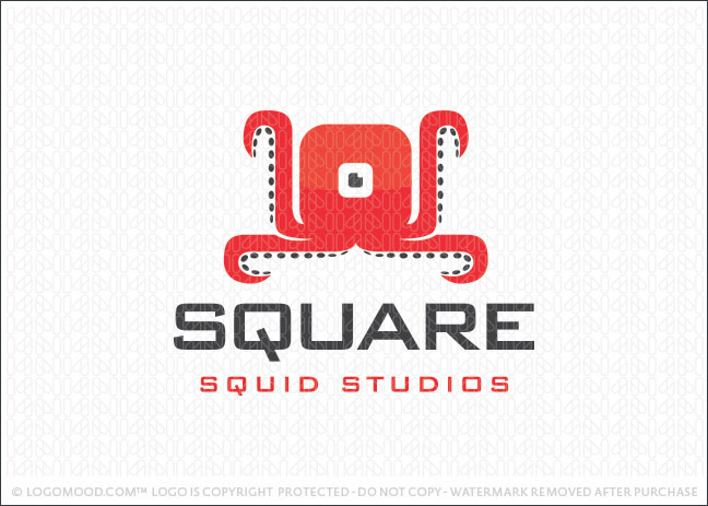 Square Squid Logo For Sale