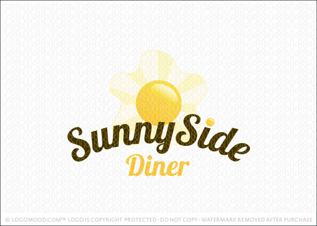 Sunny Side Egg Diner Logo For Sale