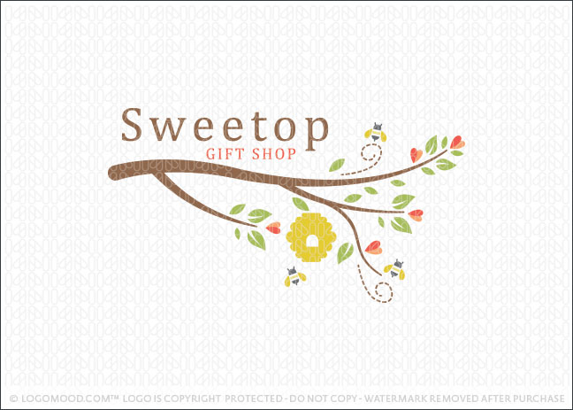 Sweet Top Tree branch Logo For Sale