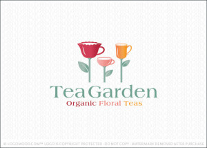 Tea Garden Logo For Sale