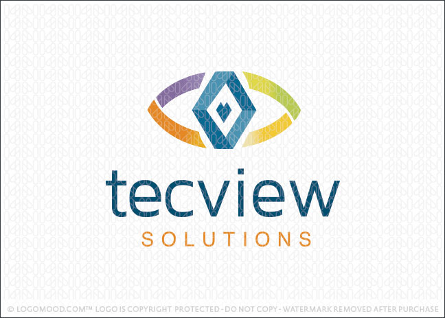 Technology Eye Solutions Logo For Sale