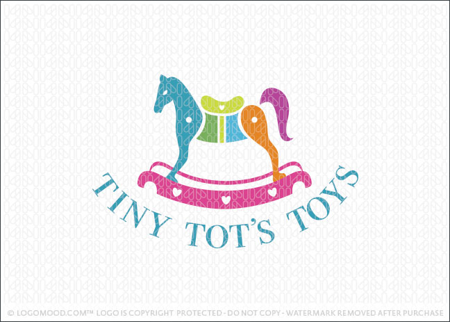 Tiny Tot's Toy Store Logo For Sale