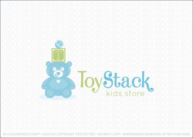 Toy Stack Kids Store Logo For Sale