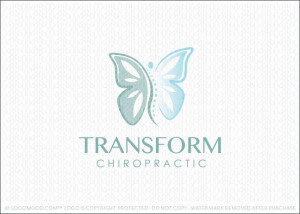 Transform Butterfly Chiropractic Logo For Sale