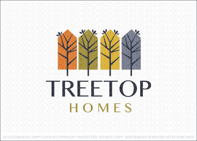Tree Top Homes Logo For Sale