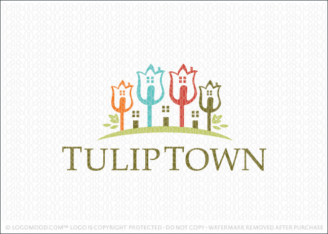 Tulip Town Community Logo For Sale