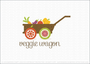 Veggie Wagon Logo For Sale