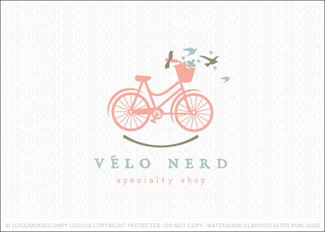 Vintage Bike Nerd Logo For Sale