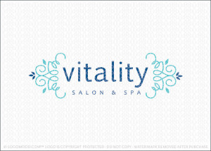 Vitality Salon Spa Logo For Sale