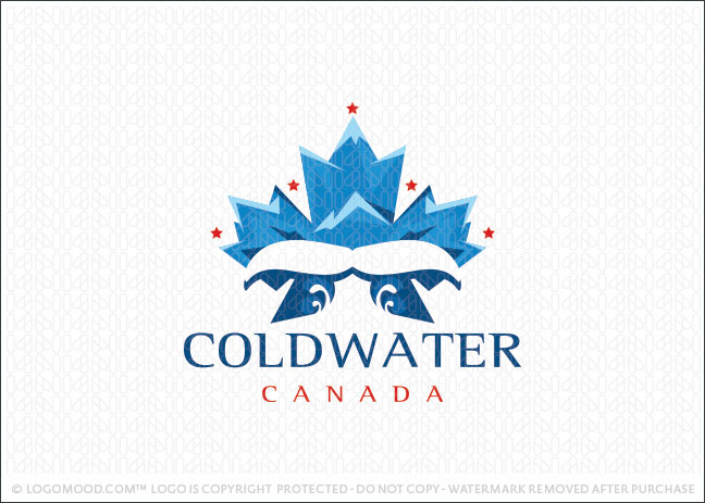 Whale and Maple Leaf Logo For Sale