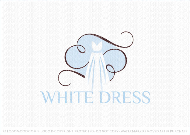 White Dress Wedding Gowns Logo For Sale