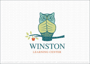 Winston Owl Learning Center Logo For Sale