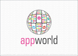 World Apps Logo For Sale