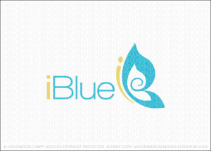 iBlue Butterfly Logo For Sale