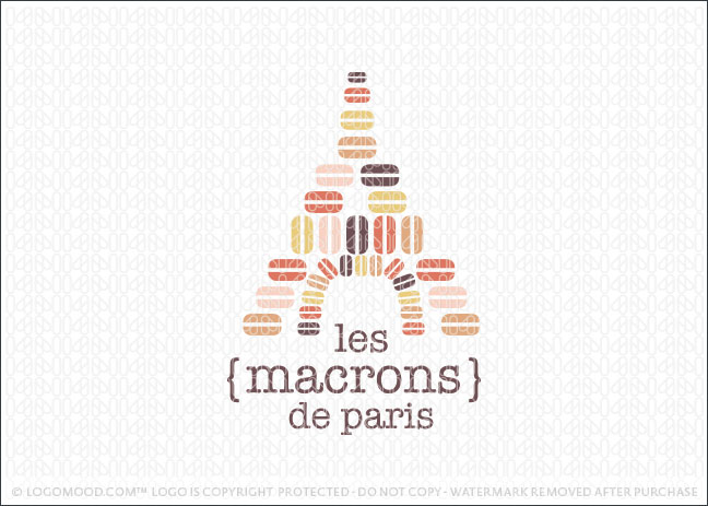 les Macrons Eiffel Tower Logo For Sale