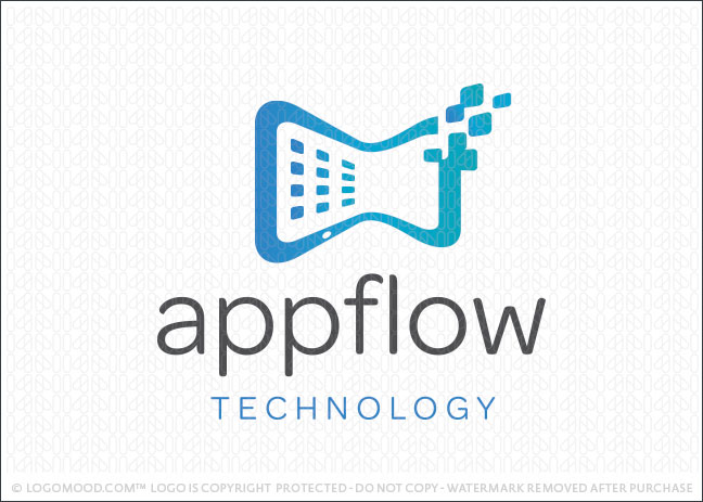 App Flow Technology Ready Made Logos For Sale