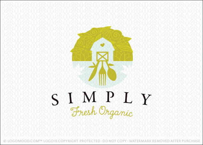 Simply Fresh Organic Logo For Sale
