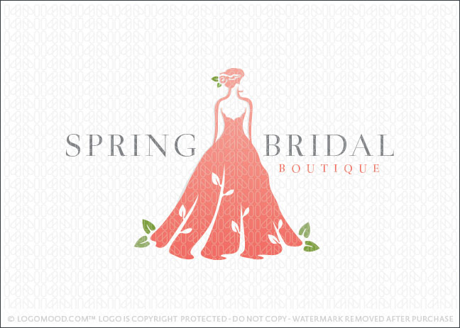 Spring Bridal Boutique Company Logo For Sale
