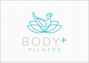 Pilates yoga natural lotus wellness Company Logo For Sale