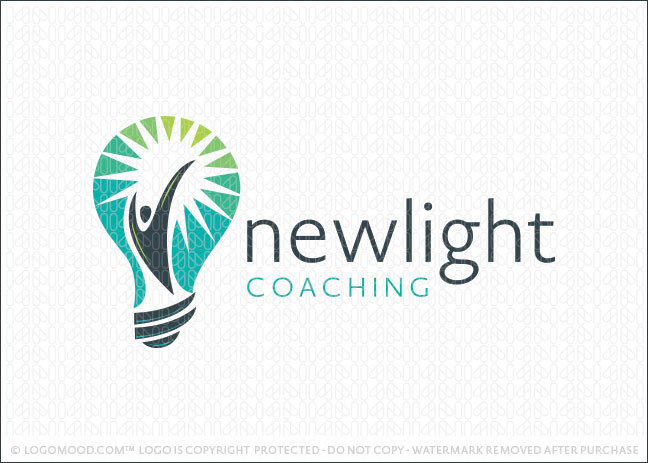 Lightbulb Coaching Company Logo For Sale