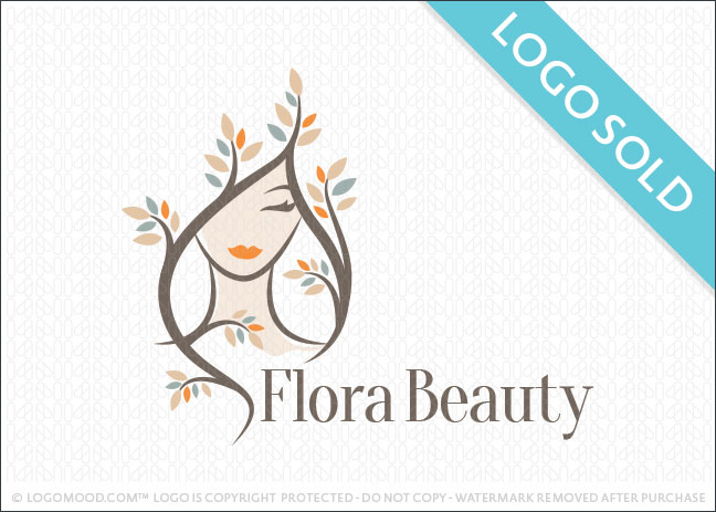 Beautiful Natural Woman Logo Design Sold