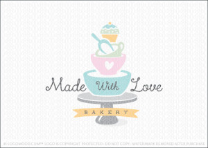 Cake Bakery Logo Design For Sale