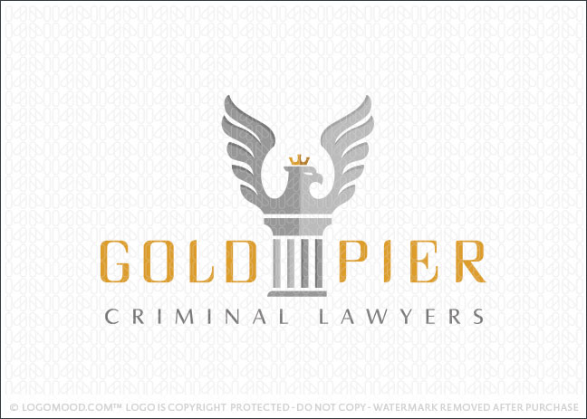 Eagle Column Law Firm Logo For Sale