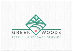 Tree and Landscape Logo Design For Sale