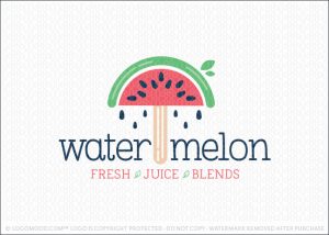 Watermelon Juice Popsicle Logo For Sale