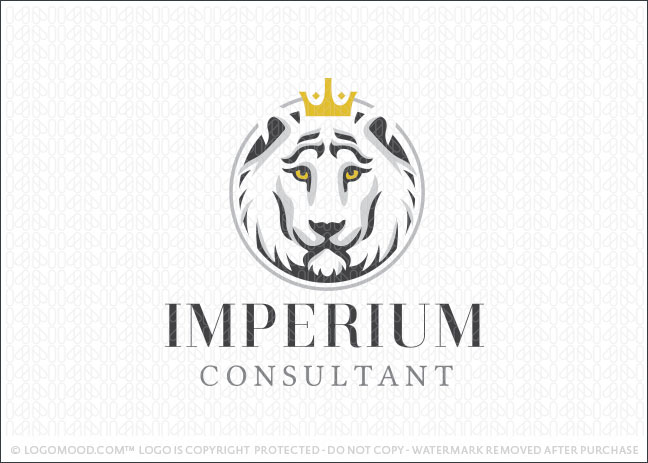 White Lion King Company Logo For Sale