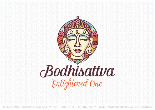 Beautiful Spiritual Buddha Logo For Sale