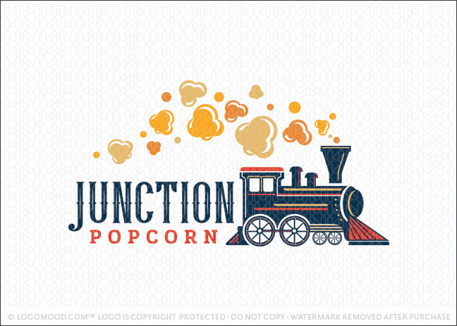 Junction Popcorn Train Logo For Sale
