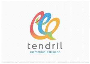 Spiral Communication Speech Bubble Logo For Sale