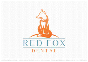 Red Fox Dental Logo For Sale