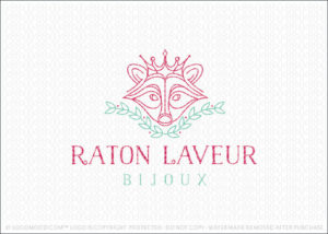Royal Raccoon Luxury Brand Logo For Sale