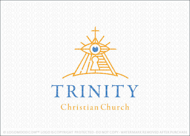 Trinity Pyramid Christian Church Logo For Sale