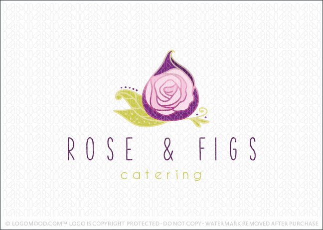 Rose and Fig Business Logo For Sale