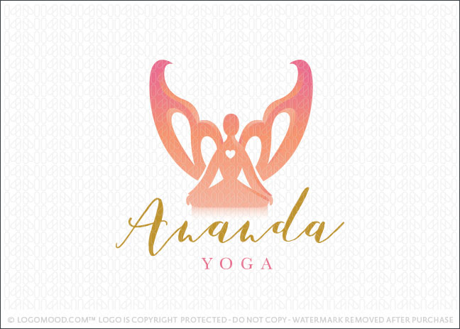 Angel Yoga Spiritual Healing Logo For Sale
