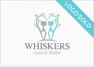 Whisker Animal Shelter Logo Sold