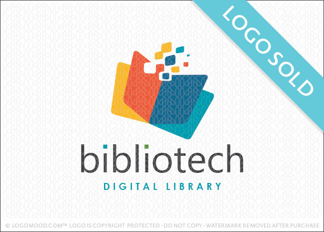 Bibliotech Digital Library Logo Sold