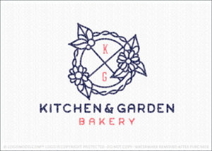 Kitchen Pie Bakery Shop Logo For Sale