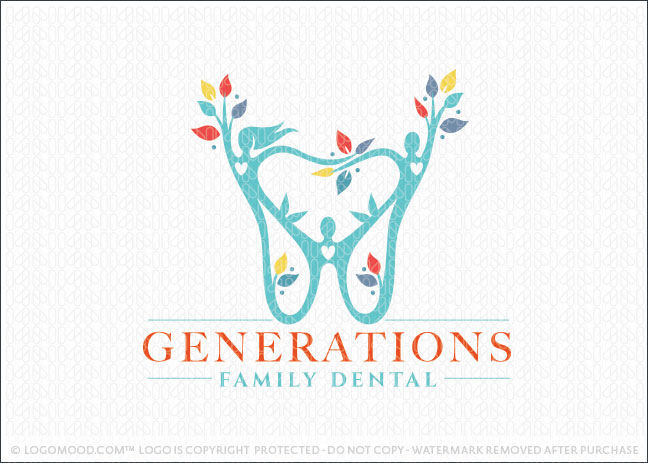 Generations Family Dental Practice Logo For Sale