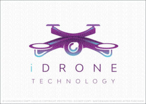 Eye Drone Surveillance Technology Flight Logo for Sale