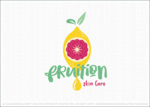 Fruit Fusion Citrus Lemon Grapefruit Skin Care Logo For Sale