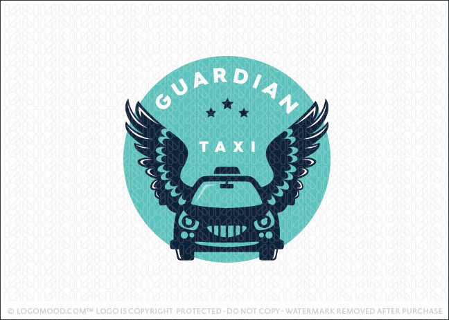 Guardian Taxi Cab Transportation Logo For Sale