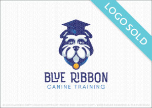 Blue Ribbon CanineT raining Logo Sold
