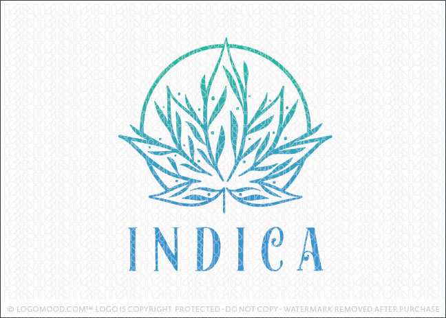 Medical Cannabis Marijuana Leaf Logo For Sale
