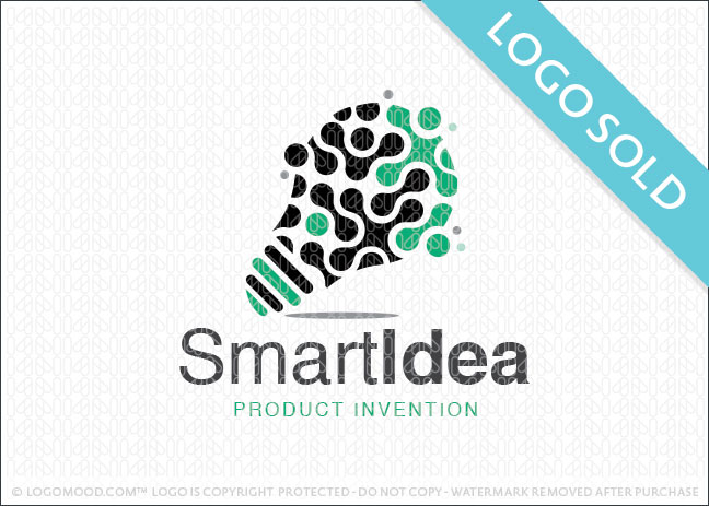 Smart Idea Lightbulb Logo Sold