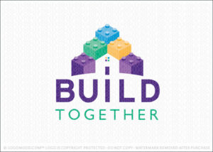 Lego Pieces Home Builder Logo For Sale