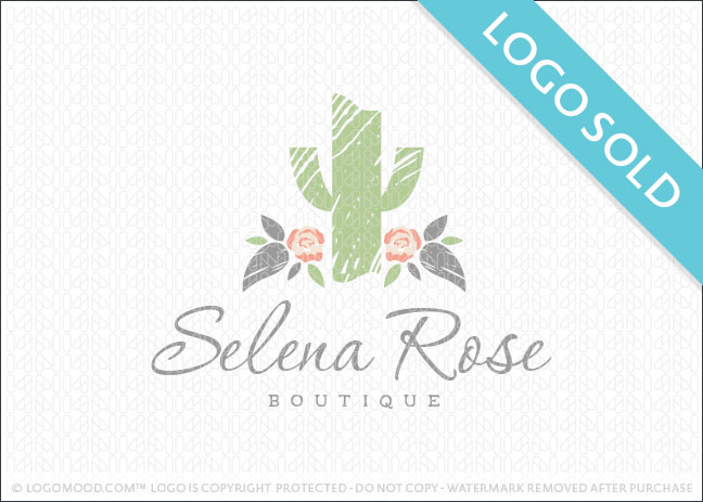 Selena Rose Cactus Logo Sold